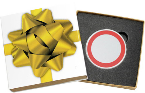 SilverTowne Natural Kraft Paper Gift Box with Gold Bow Box Sleeve